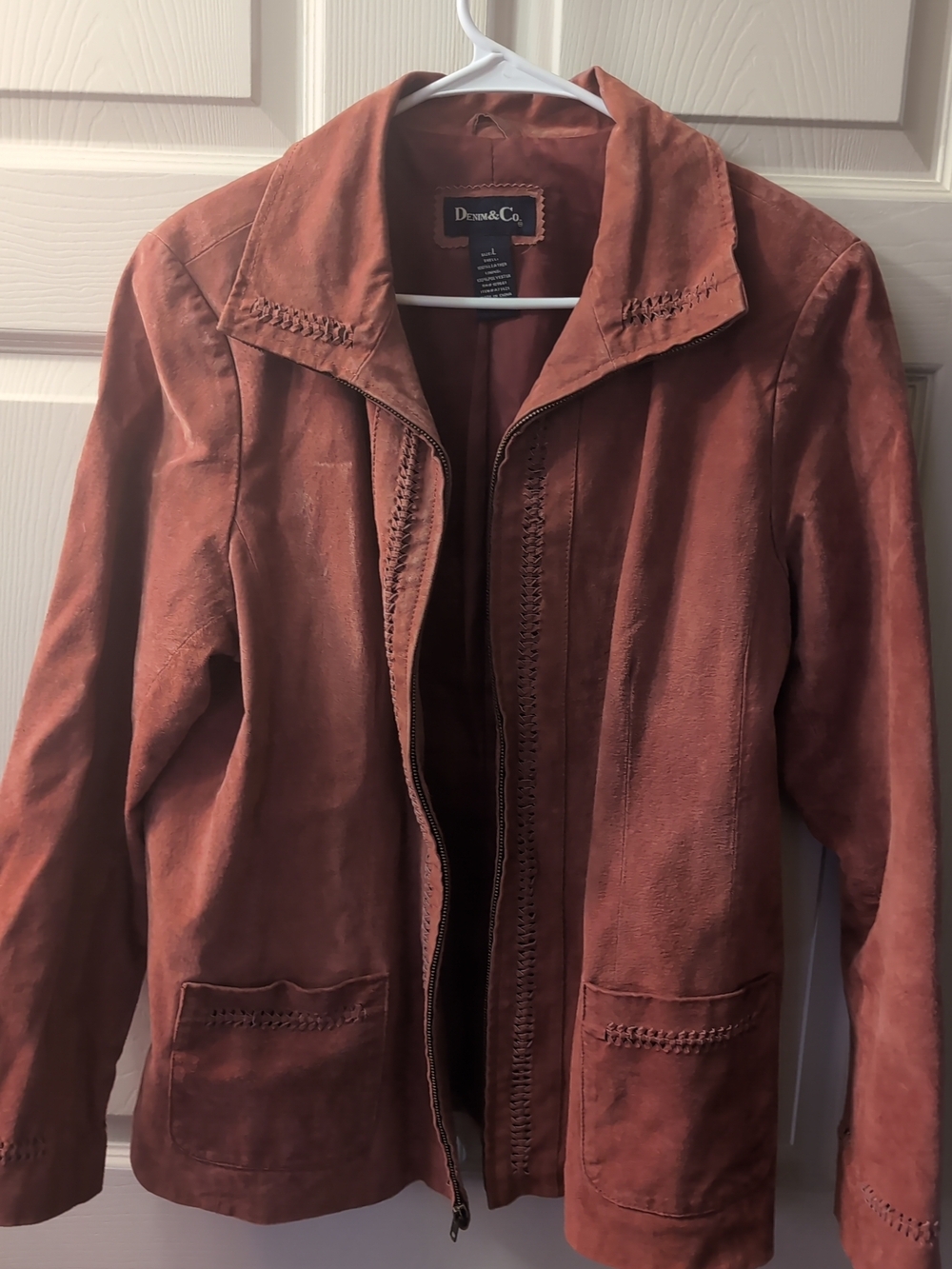 Women's Rust Suede Jacket